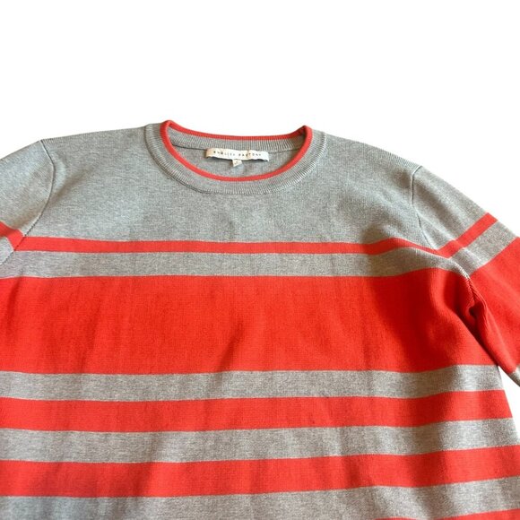 English Factory Grey Striped Sweater Dress Pullover Layered Size Large Women's - Picture 2 of 12